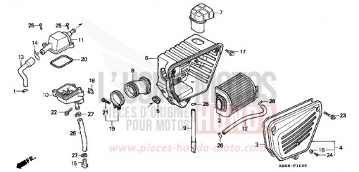 AIR CLEANER CB250R de 1994